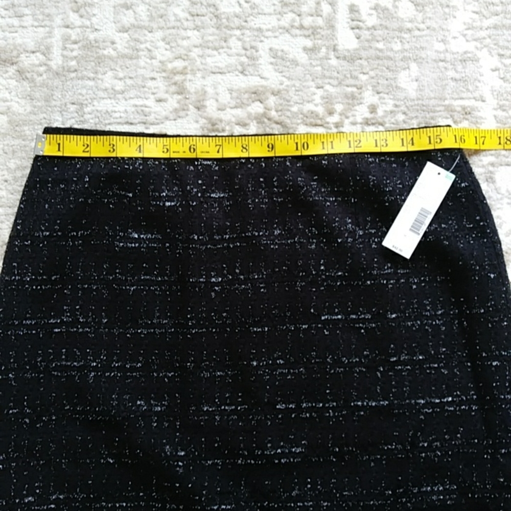 NEW Covington Lined Sparkly Skirt 10 Black - Picture 8 of 12